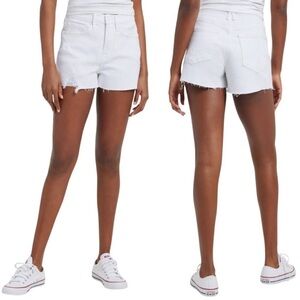 Good American women’s ‘90 White Jean Shorts size 8/29 NWT